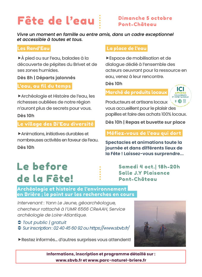Fête de l'eau - pré programme